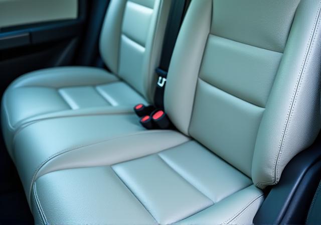 클리닝 후 새것처럼 깨끗해진 차량 내부 시트
