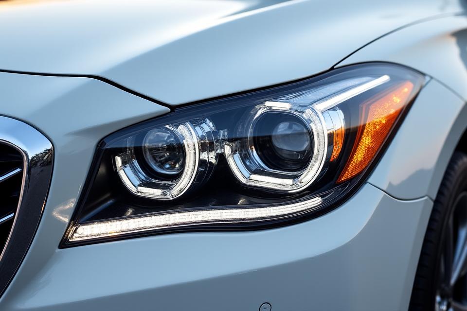 썸네일: 복원된 제네시스 G80 헤드라이트