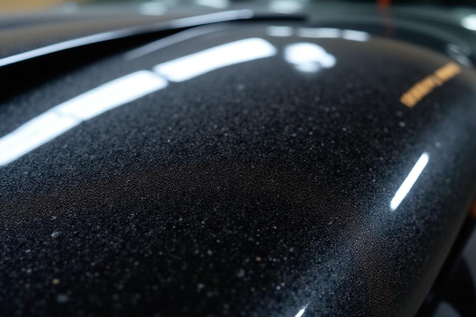 Porsche 911 Detail Before: Swirl marks and dull paint