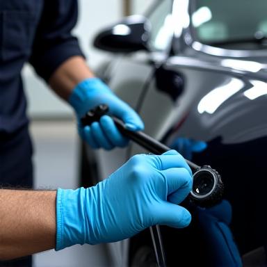 차량 도장면을 진단하는 디테일러